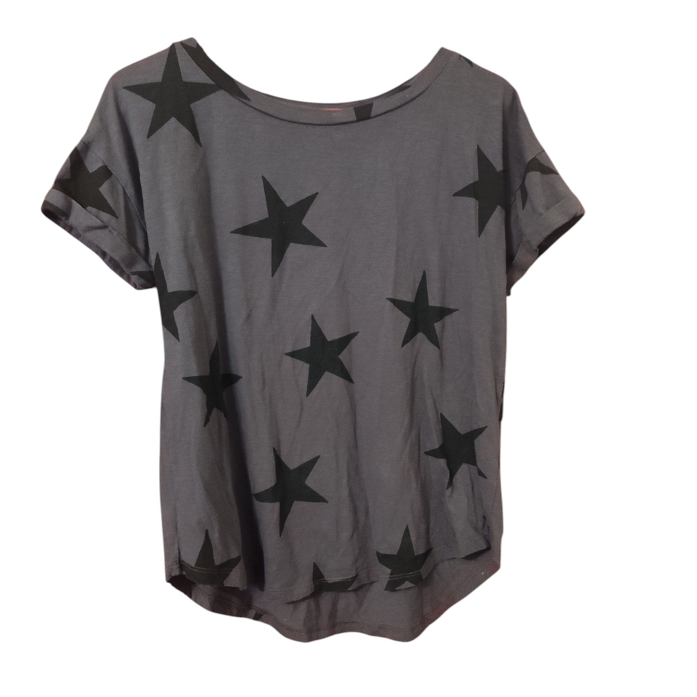 Maurices Charcoal Star Pattern Oversized Tee (5 For $20 Item)